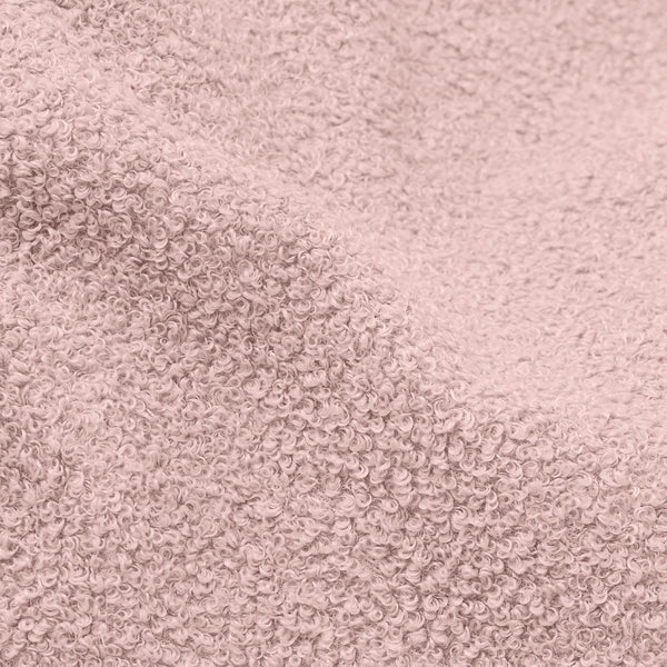 Large Floor Cushion - Boucle Pink Fabric Close-up Image