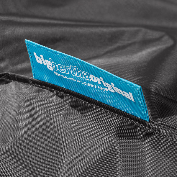 XXL Giant Outdoor Bean Bag - SmartCanvas™ Graphite Grey Fabric Close-up Image
