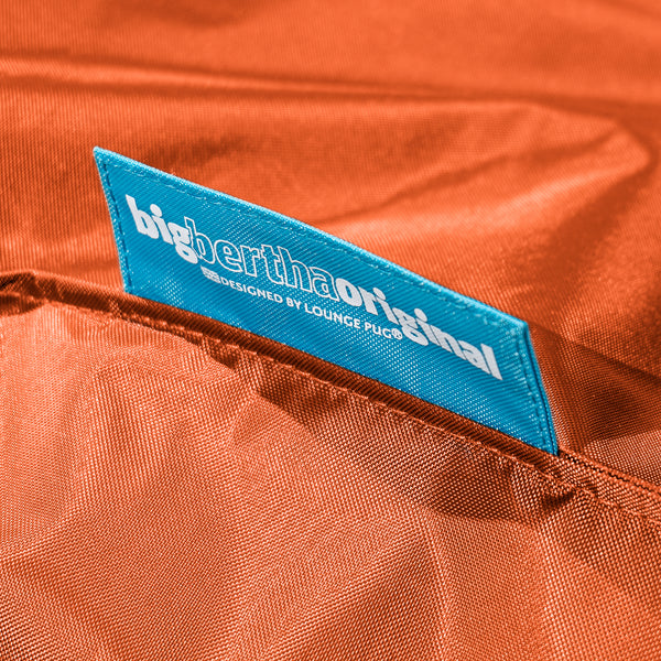 XXL Giant Outdoor Bean Bag - SmartCanvas™ Orange Fabric Close-up Image
