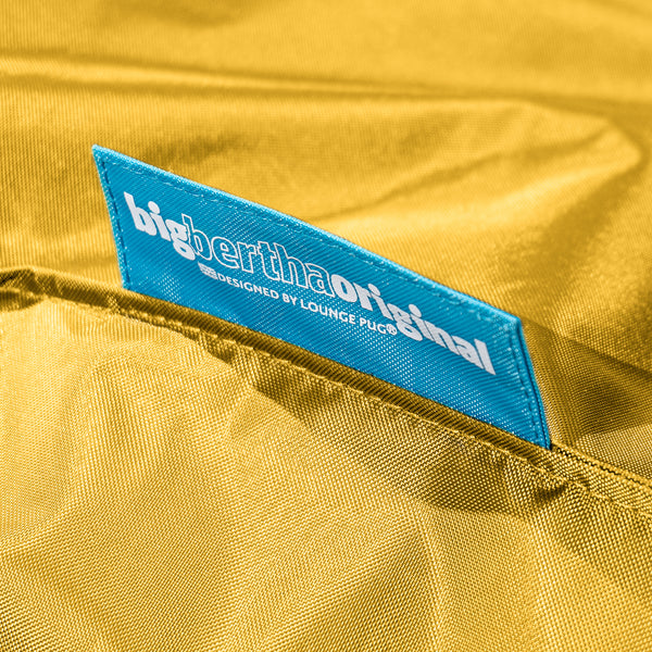 XXL Giant Outdoor Bean Bag - SmartCanvas™ Yellow Fabric Close-up Image