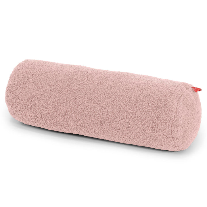 Bolster Scatter Cushion Cover 20 x 55cm Boucle Pink