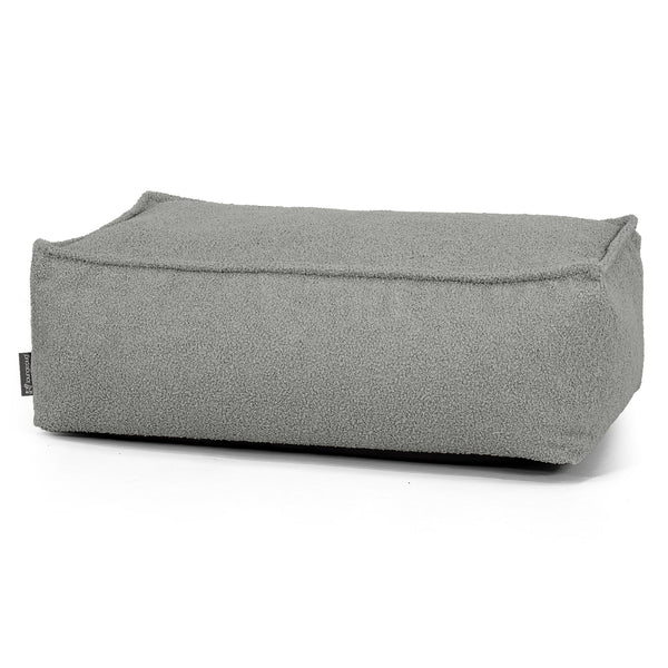 Large Footstool - Boucle Grey