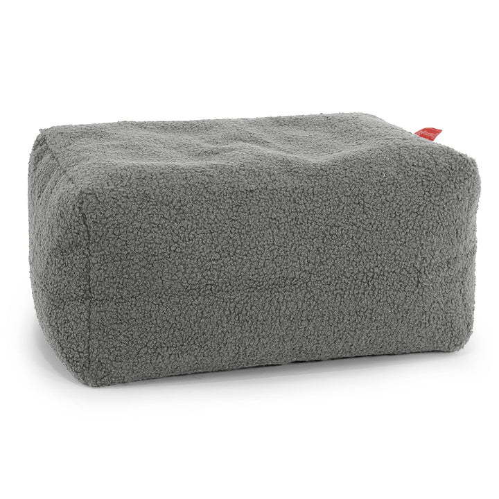 Small Footstool - Boucle Grey 01