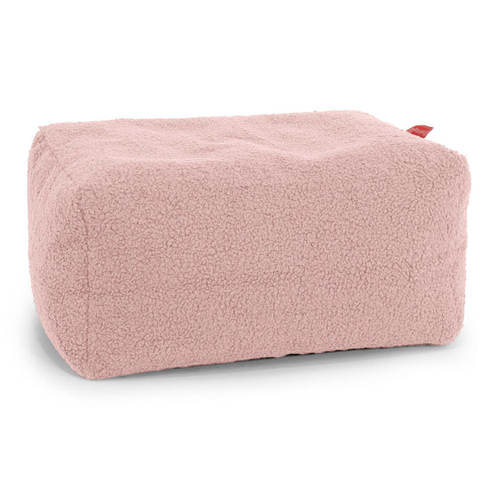 Small Footstool - Boucle Pink 01