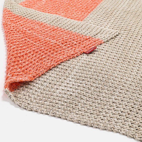 Throw / Blanket - Knitted Chester Pink 02