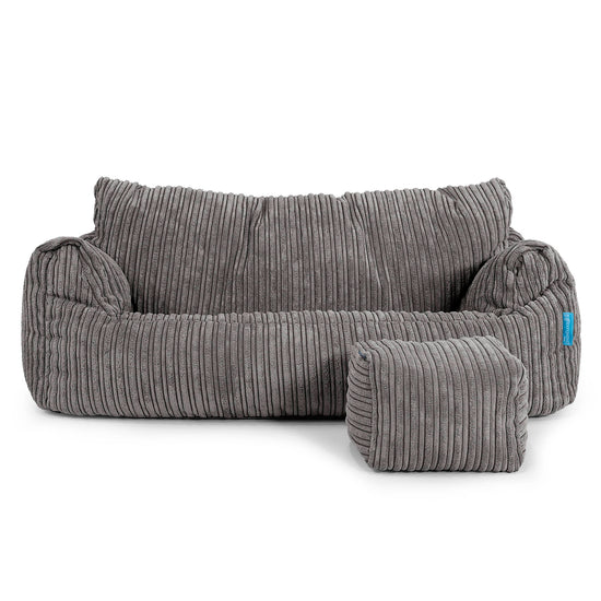 Josephine Children's Sofa Bean Bag 1-5 yr - Cord Graphite Grey 02