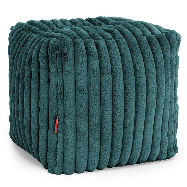 Cube Footstool Pouffe COVER ONLY - Replacement Bean Bag Cover Fabric Close-up Image