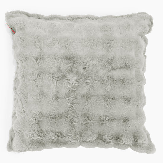 Extra Large Scatter Cushion Cover 70 x 70cm - Bubble Faux Fur Sage Green 01