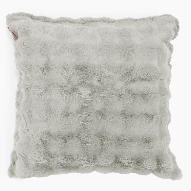 Extra Large Scatter Cushion Cover 70 x 70cm - Bubble Faux Fur Sage Green 01