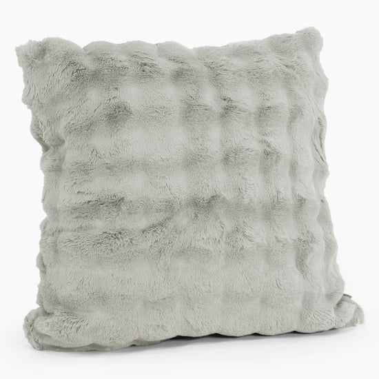 Extra Large Scatter Cushion Cover 70 x 70cm - Bubble Faux Fur Sage Green 02