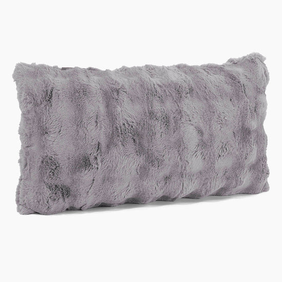 XL Rectangular Support Cushion Cover 40 x 70cm - Bubble Faux Fur Grey 02