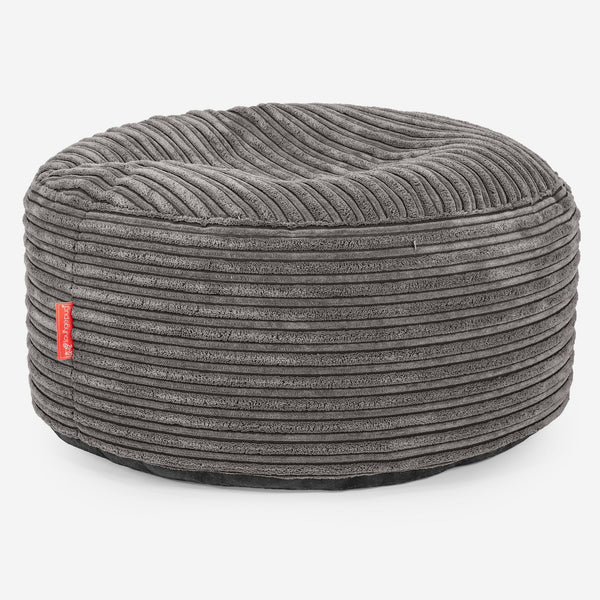 Ottoman Pouf - Cord Graphite Grey– Big Bertha Original Uk