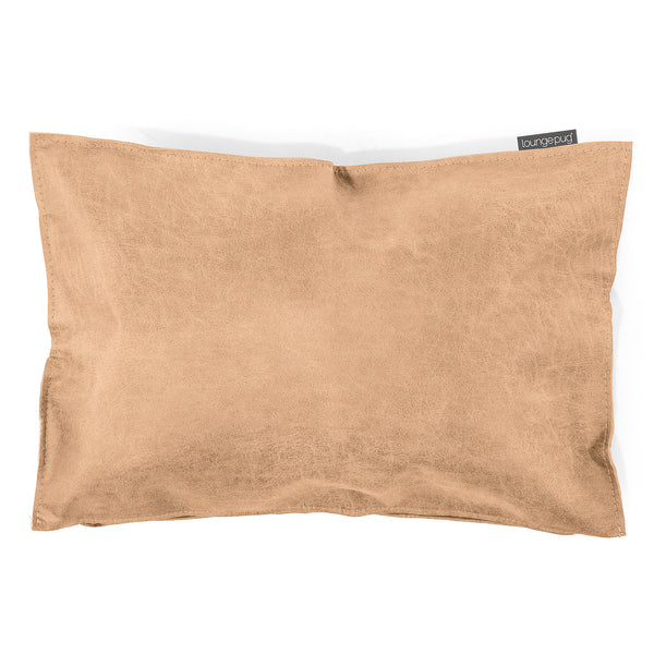 Decorative Rectangular Cushion Cover 35 x 50cm - Distressed Leather Honey Brown 01