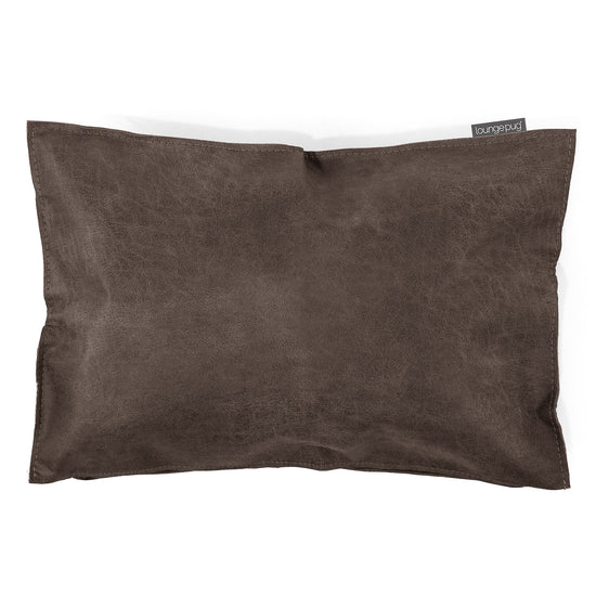 Decorative Rectangular Cushion Cover 35 x 50cm - Distressed Leather Natural Slate 01