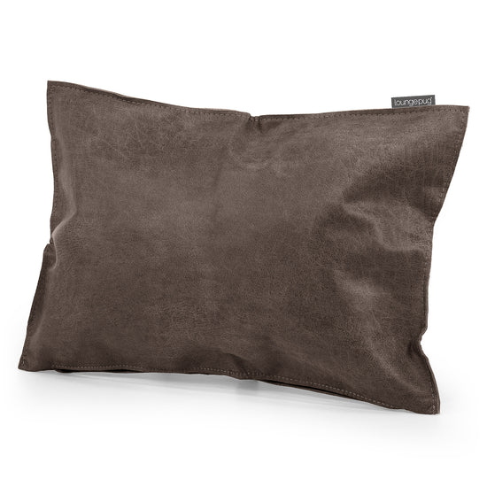 Decorative Rectangular Cushion Cover 35 x 50cm - Distressed Leather Natural Slate 02