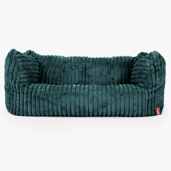 Ruben Bean Bag Sofa - Ultra Plush Cord Teal 01