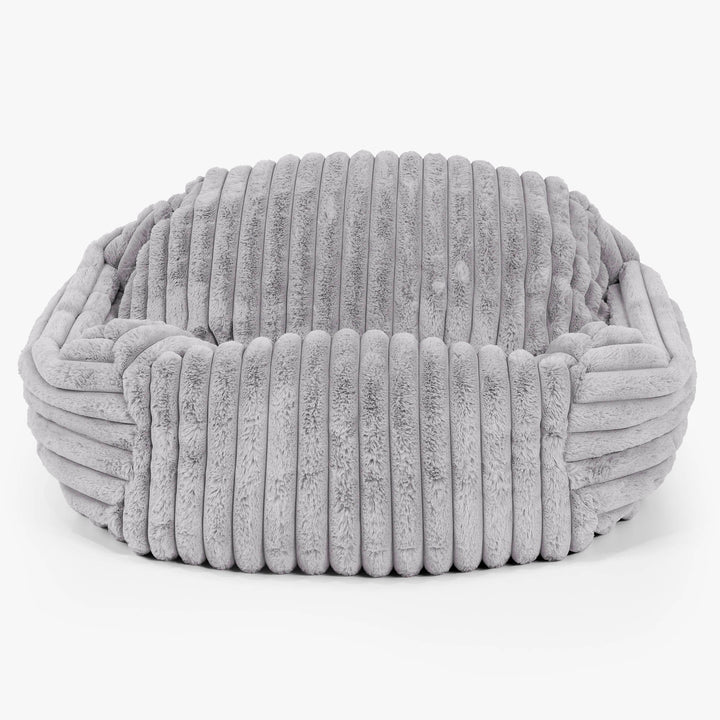 Sabine Bean Bag Armchair - Ultra Plush Cord Grey 02