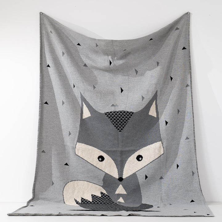 Throw / Blanket - Knitted Solo Fox 01