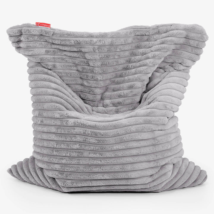 XL Pillow Beanbag - Ultra Plush Cord Grey 01