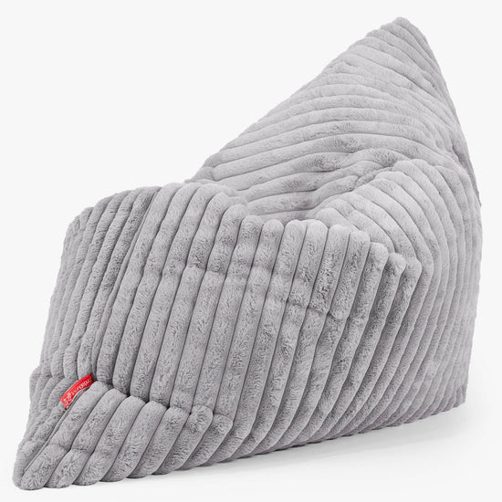 XL Pillow Beanbag - Ultra Plush Cord Grey 02