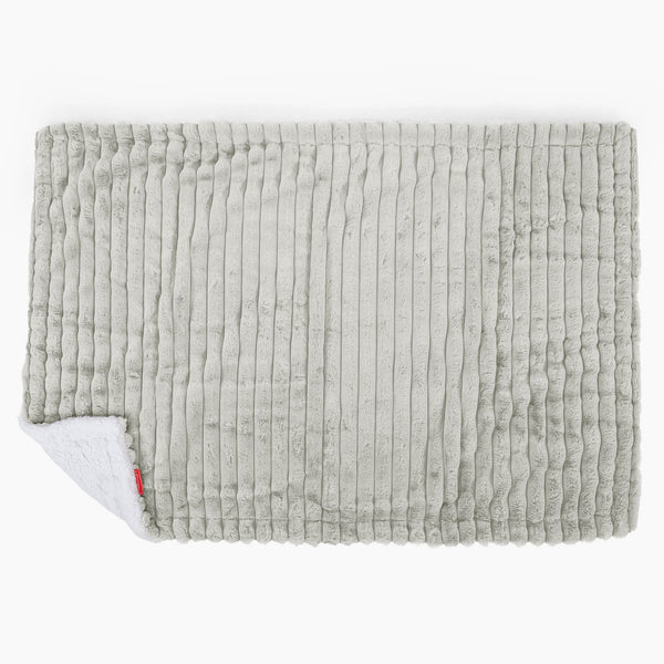 Sherpa Throw / Blanket - Ultra Plush Cord Sage Green 01