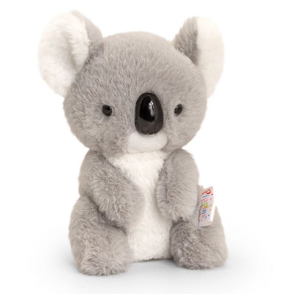 Grey Koala Bear Soft Toy Fabric Close-up Image