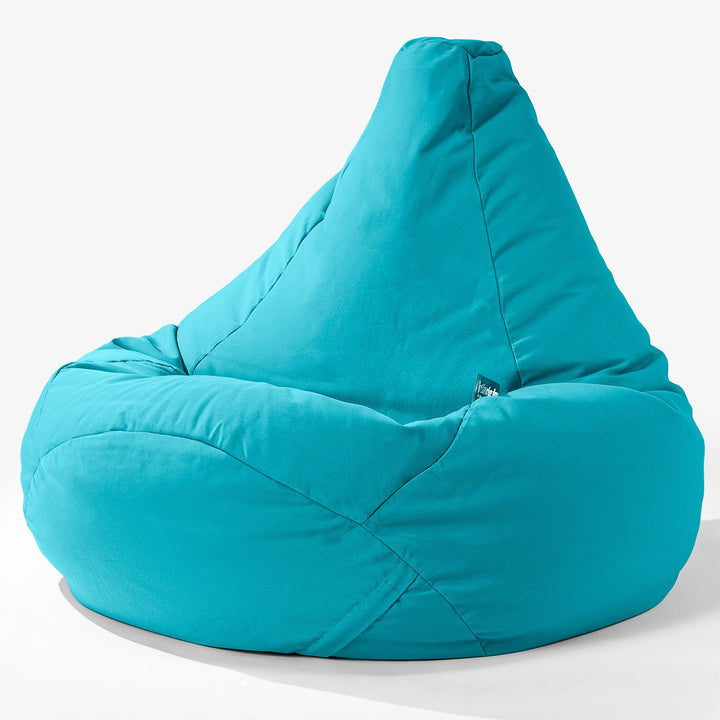 SoleiStorm™ Ultra 2000 h+ Outdoor Highback Bean Bag Chair - Olefin Aqua 02