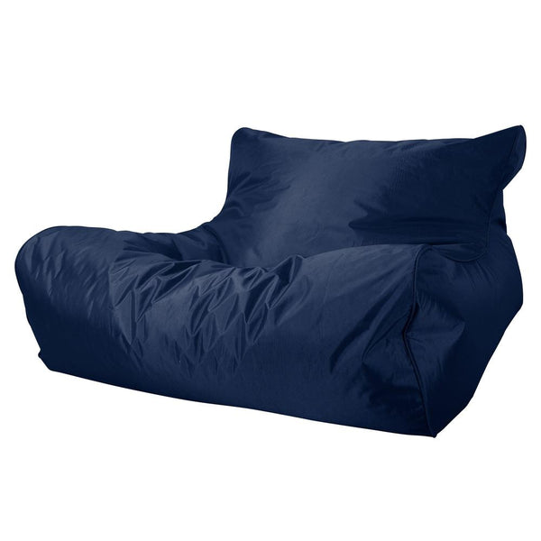 Outdoor Waterproof Floating Bean Bag for the Pool - SmartCanvas™ Navy Blue Fabric Close-up Image