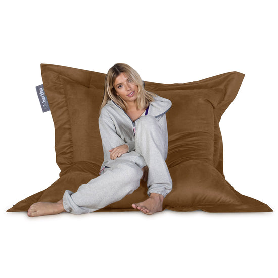 Suede XXL Giant Bean Bag - Sand 03