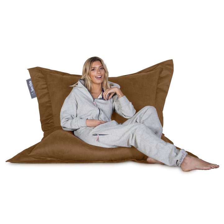 Suede XXL Giant Bean Bag - Sand 05