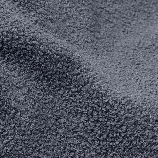 Sloucher Bean Bag Chair - Boucle Grey Fabric Close-up Image
