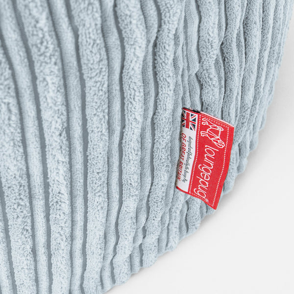 XXL Cuddle Cushion - Cord Baby Blue Fabric Close-up Image