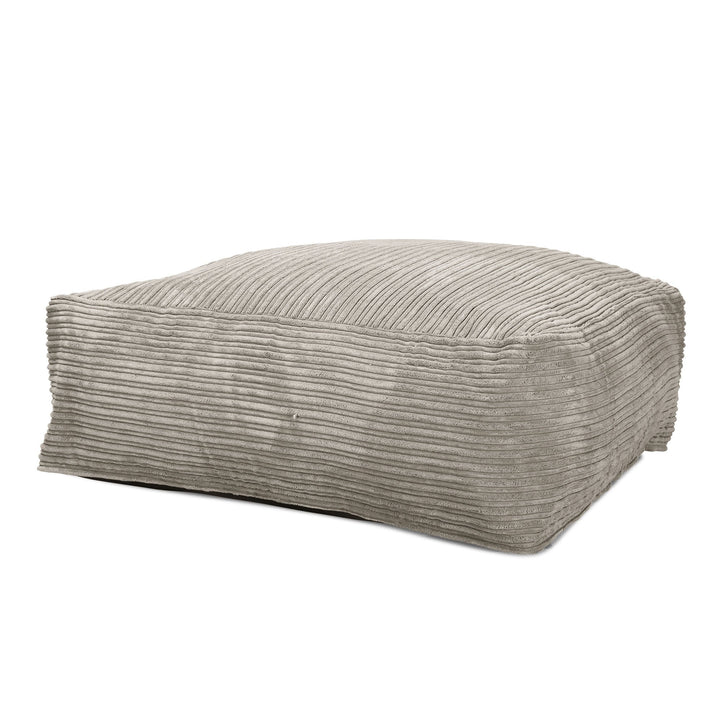 LOUNGE PUG CloudSac 250 Memory Foam Ottoman Pouf Cord Mink