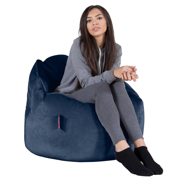 Cuddle Up Beanbag Chair - Velvet Midnight Blue 01