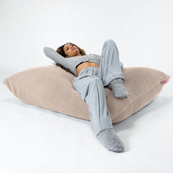 XL Pillow Beanbag - 100% Cotton Ellos Cream 04