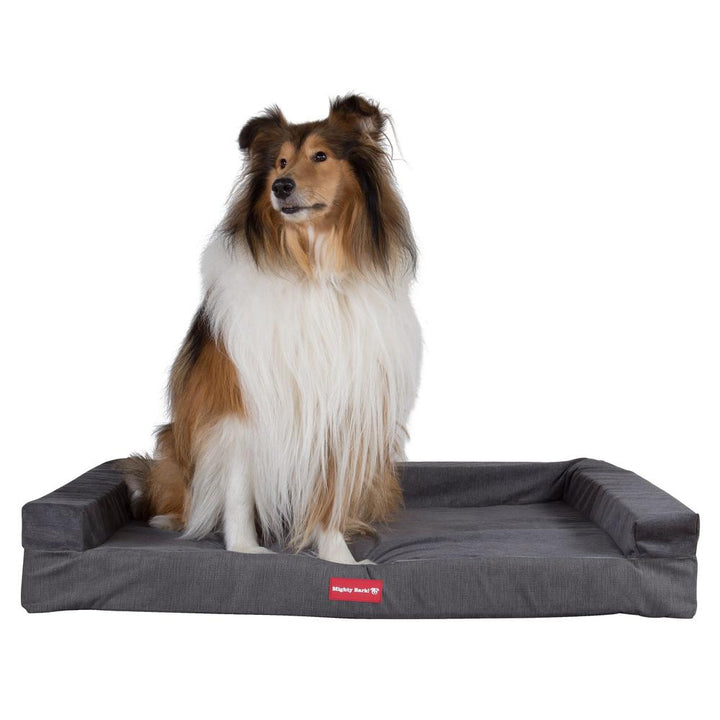 The Bench By Mighty-Bark Orthopedic Memory Foam Dog Bed Large Medium XXL Signature Graphite