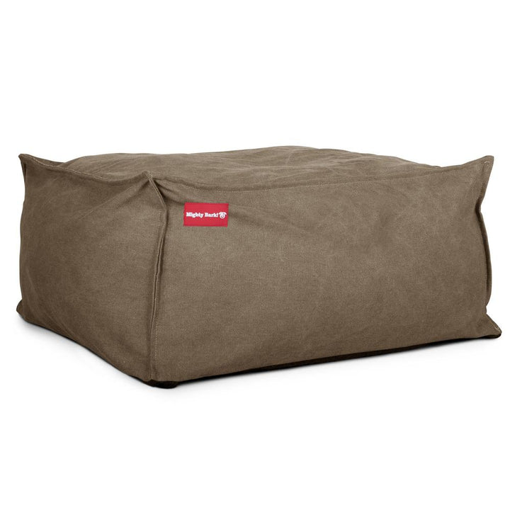 The Crash Pad Memory Foam Dog Bed - Canvas Earth 03