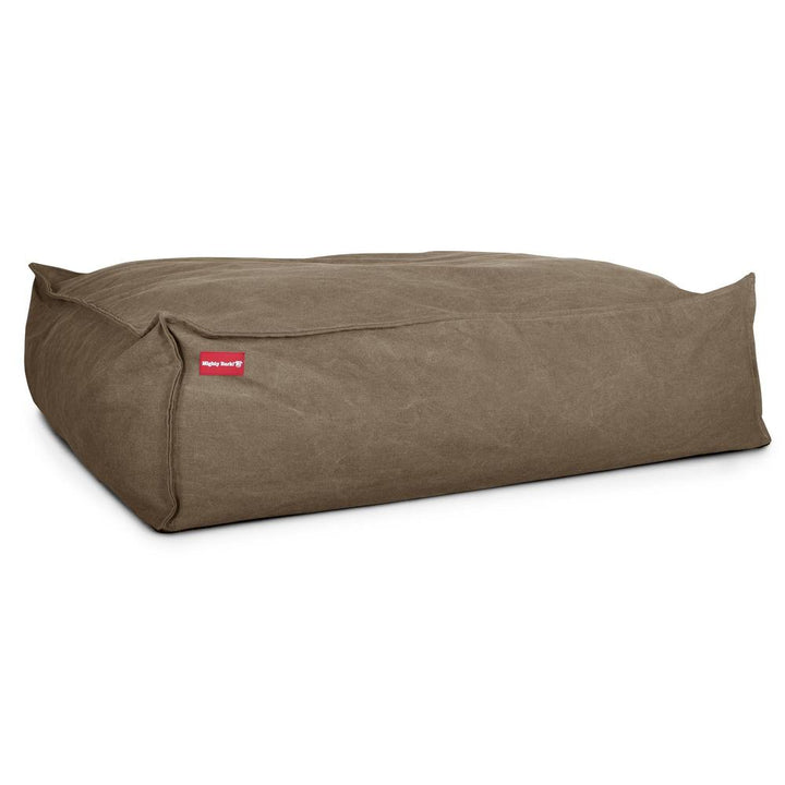 The Crash Pad Memory Foam Dog Bed - Canvas Earth 05