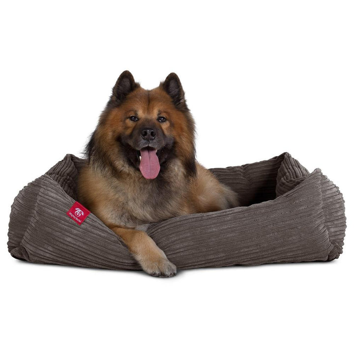 The Nest By Mighty-Bark Orthopedic Memory Foam Dog Bed Basket For Pets Small Medium Large Cord Graphite