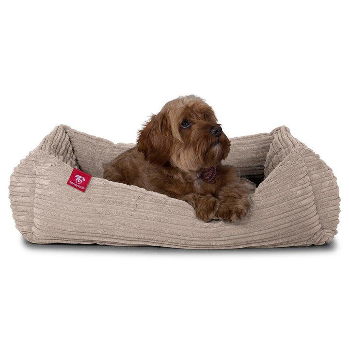 The Nest By Mighty-Bark Orthopedic Memory Foam Dog Bed Basket For Pets Small Medium Large Cord Mink