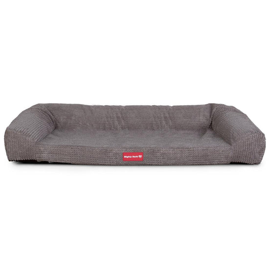 The Sofa By Mighty-Bark Orthopedic Memory Foam Sofa Dog Bed Large Medium XXL Pom Pom Charcoal
