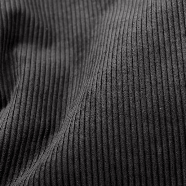Charles Vintish Bean Bag - Needlecord Charcoal Fabric Close-up Image