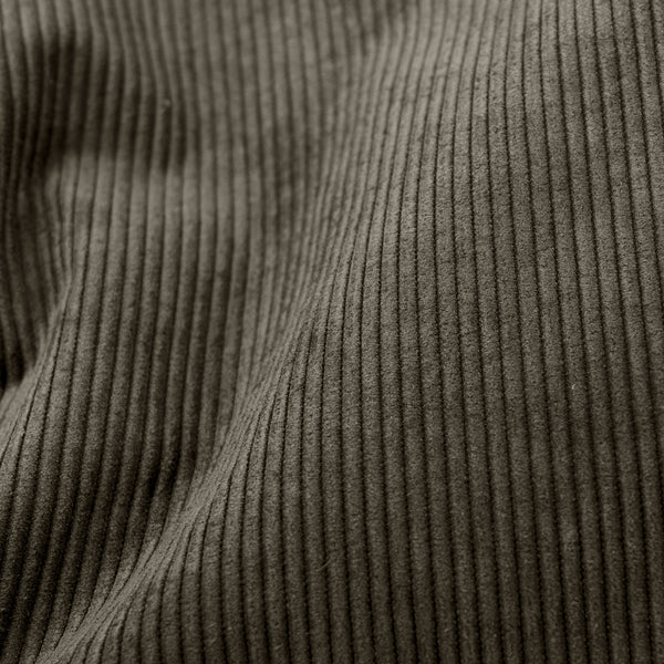 The 3 Seater Albert Sofa Bean Bag - Needlecord Olive Fabric Close-up Image