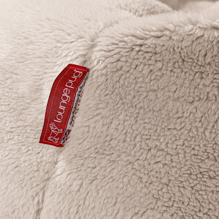 XXL Cuddle Cushion - Teddy Faux Fur Mink 02