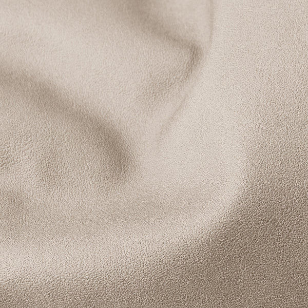 Small Footstool - Vegan Leather Ivory Fabric Close-up Image