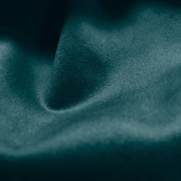 CloudSac 510 XL Large Memory Foam Beanbag - Velvet Teal Fabric Close-up Image