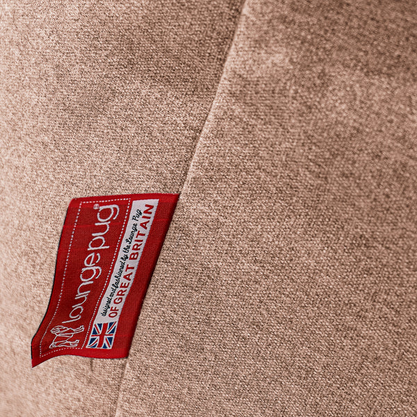 Classic Sofa Bean Bag - Interalli Wool Sand Fabric Close-up Image