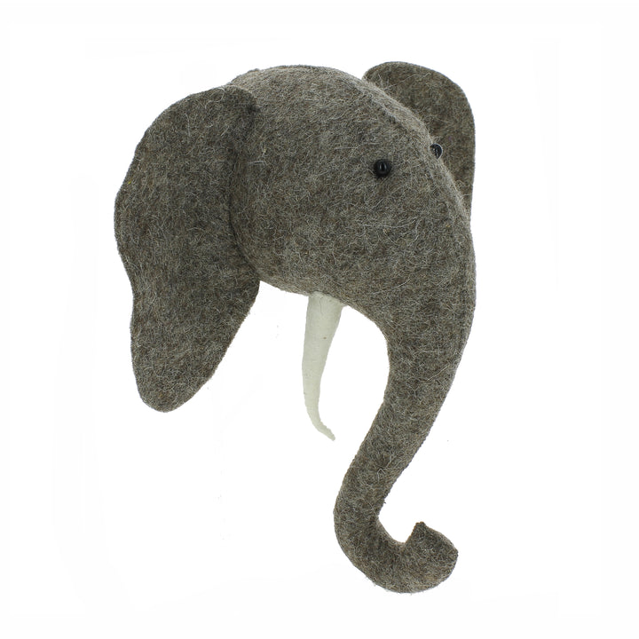 Mini Elephant Head Wall Mount 02