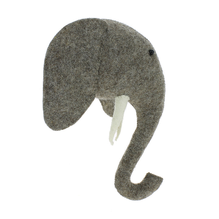 Mini Elephant Head Wall Mount 04