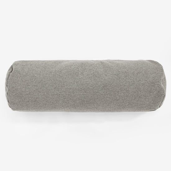 Bolster Scatter Cushion 20 x 55cm - Interalli Wool Silver 02